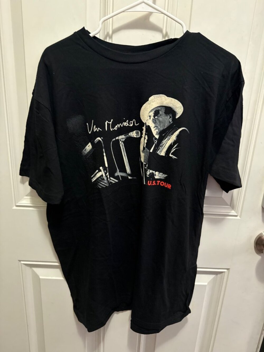 Van Morrison 2023 U.S. Tour Black Graphic T-Shirt Large Concert Merch